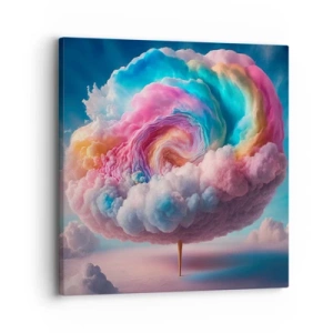 Tablou pe pânză - Visul unui parc de distracții - 30x30 cm