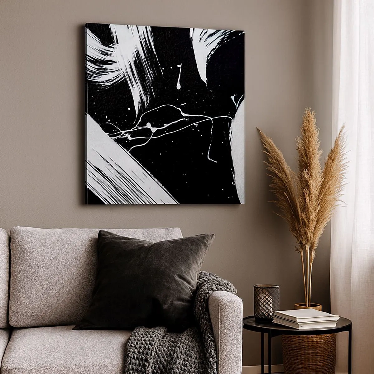 Tablou pe pânză - Abisul întunericului - 30x30 cm