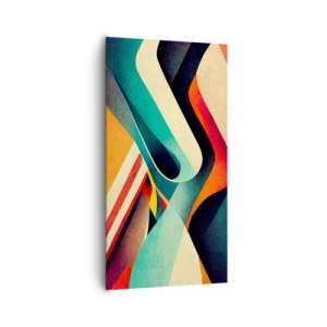 Tablou pe pânză - Compoziție intensă - 65x120 cm