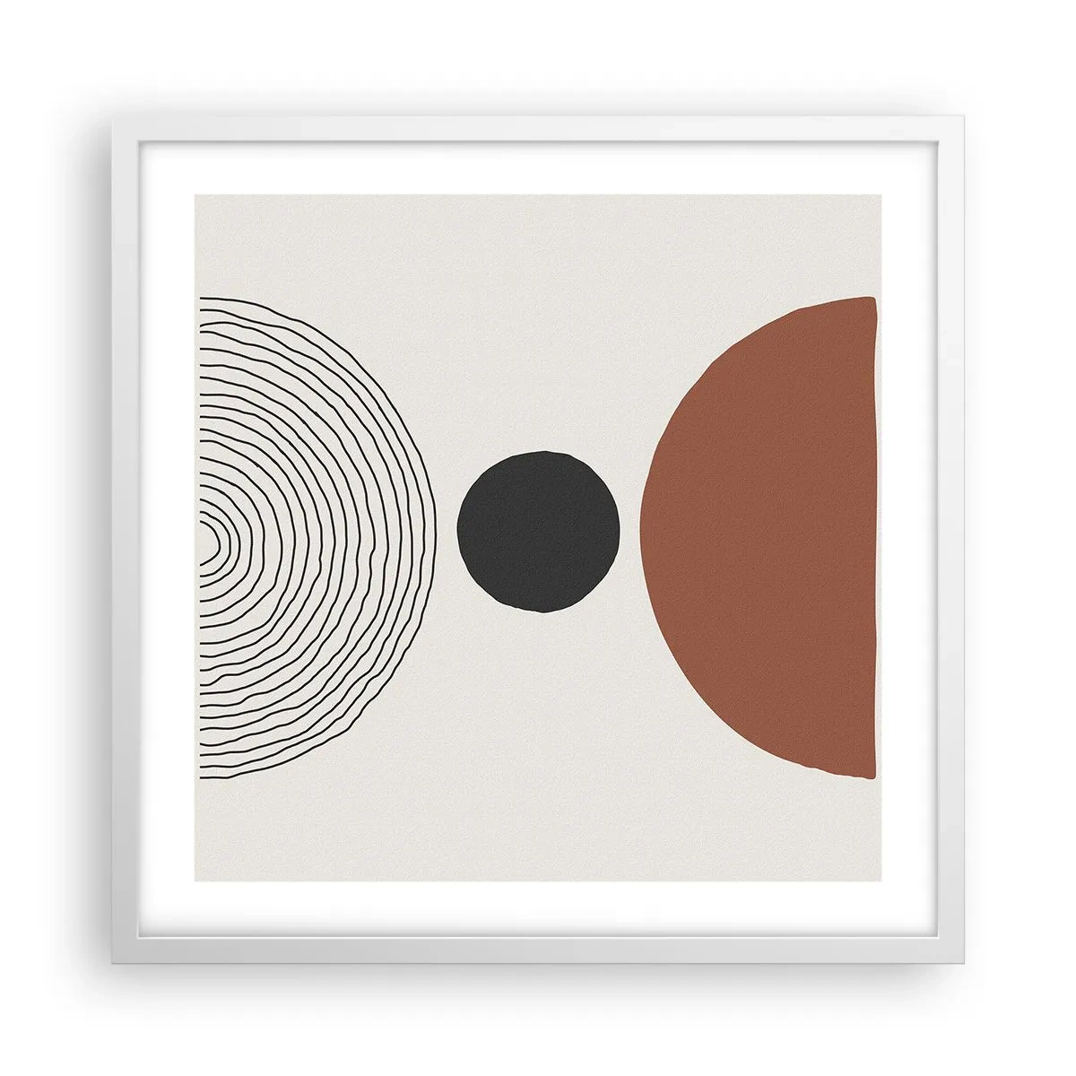 Poster în ramă albă - În centrul atenției - 50x50 cm