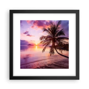 Poster în ramă neagră - Euforie până la orizont - 30x30 cm