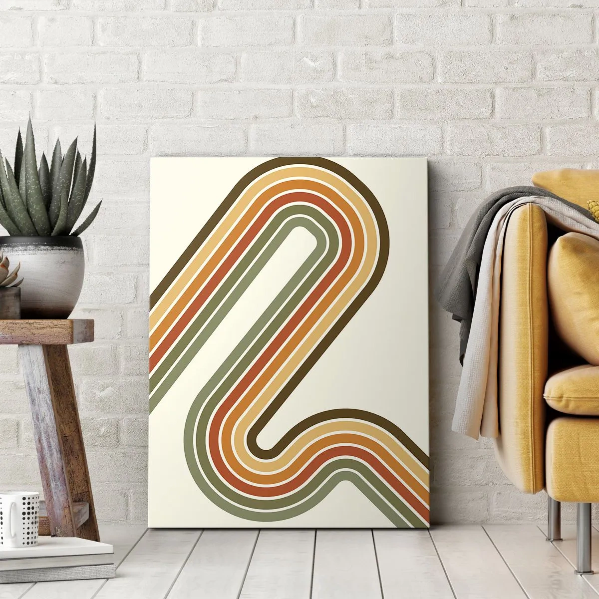 Tablou pe pânză - Cu zigzag până la destinație - 70x100 cm