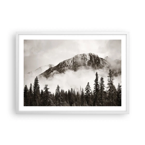 Poster în ramă albă - Stăpânul de granit - 70x50 cm