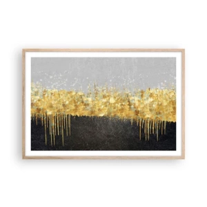 Poster în ramă de stejar deschis - Înăuntru și în sus - 91x61 cm