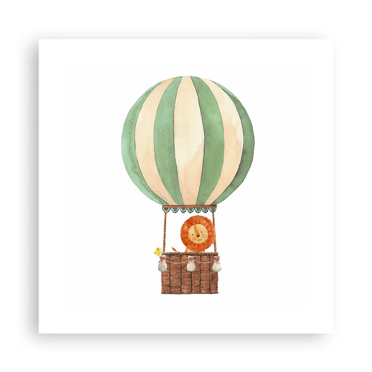 Poster - Călătoriile lui Leon - 40x40 cm