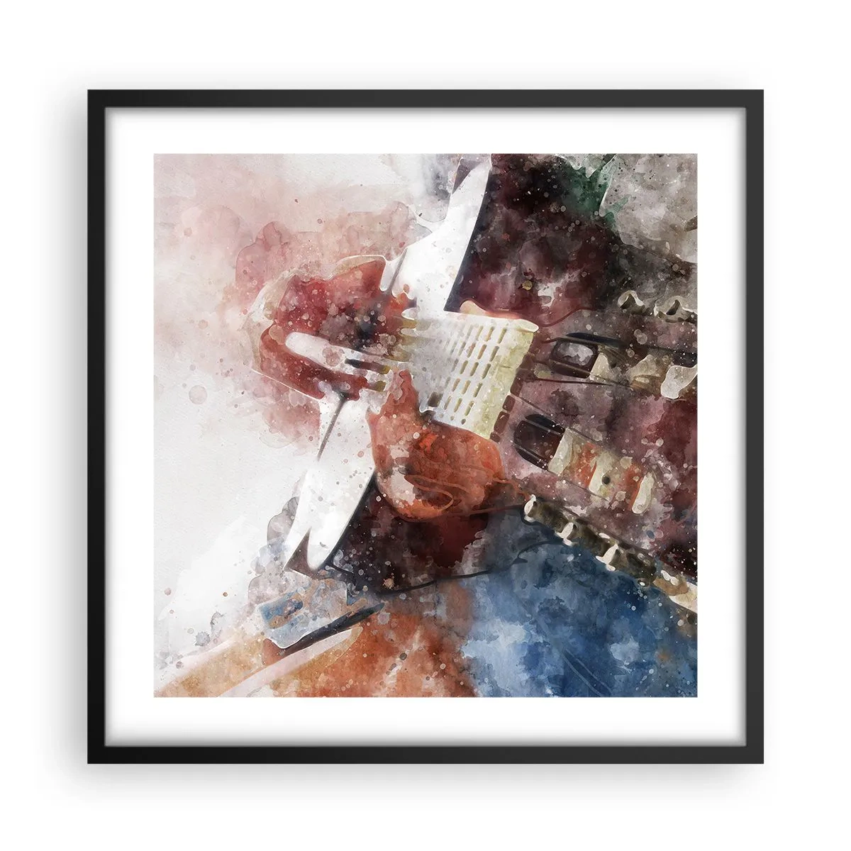 Poster în ramă neagră - Și ce părere ai? - 50x50 cm