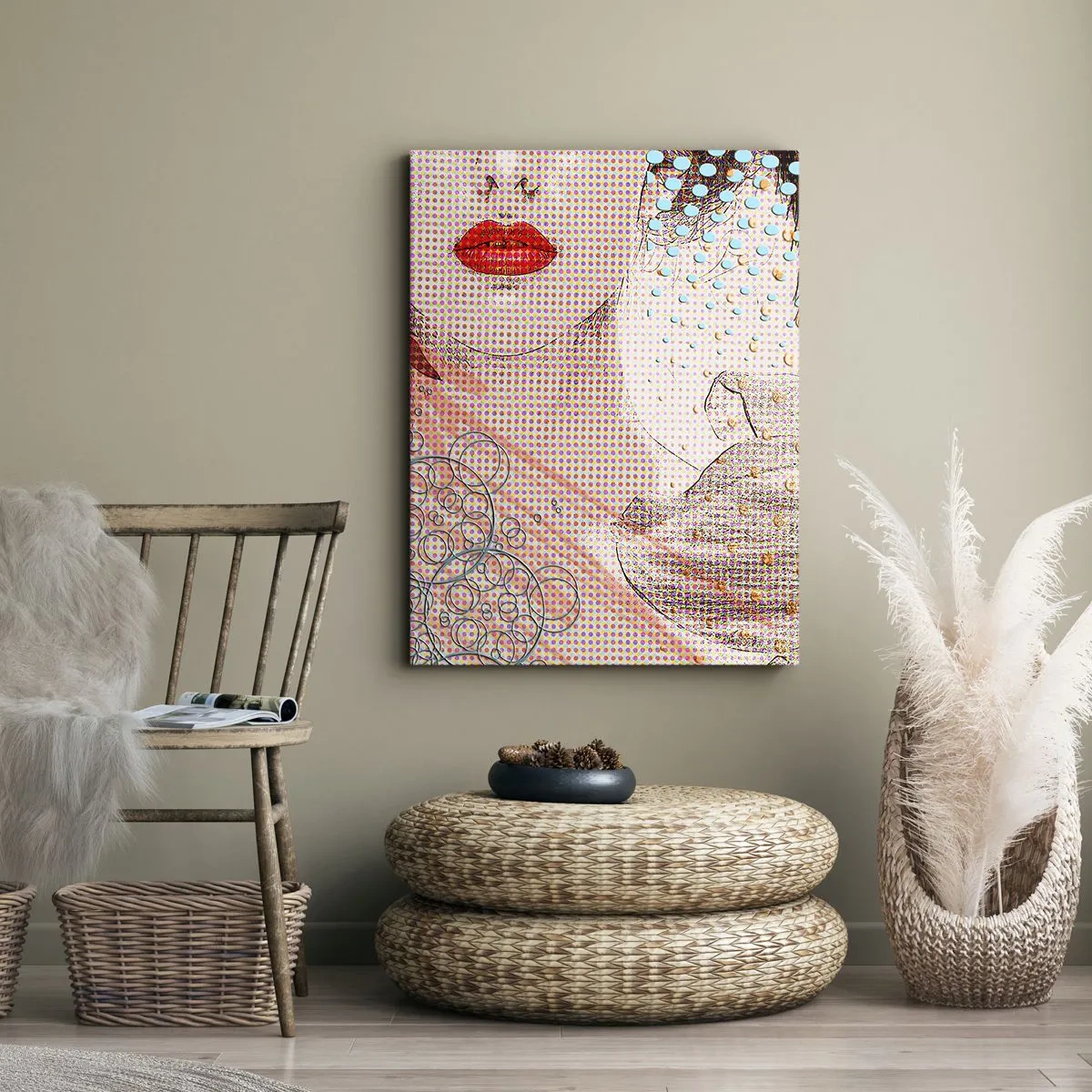 Tablou pe pânză - Eroină de benzi desenate - 50x70 cm