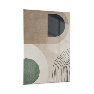 Tablou pe sticlă - Blândețea ovalului - 50x70 cm