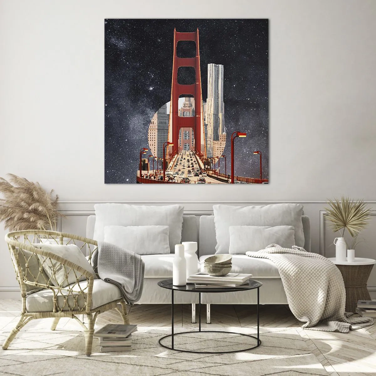 Tablou pe sticlă - Întotdeauna în centru - 70x70 cm