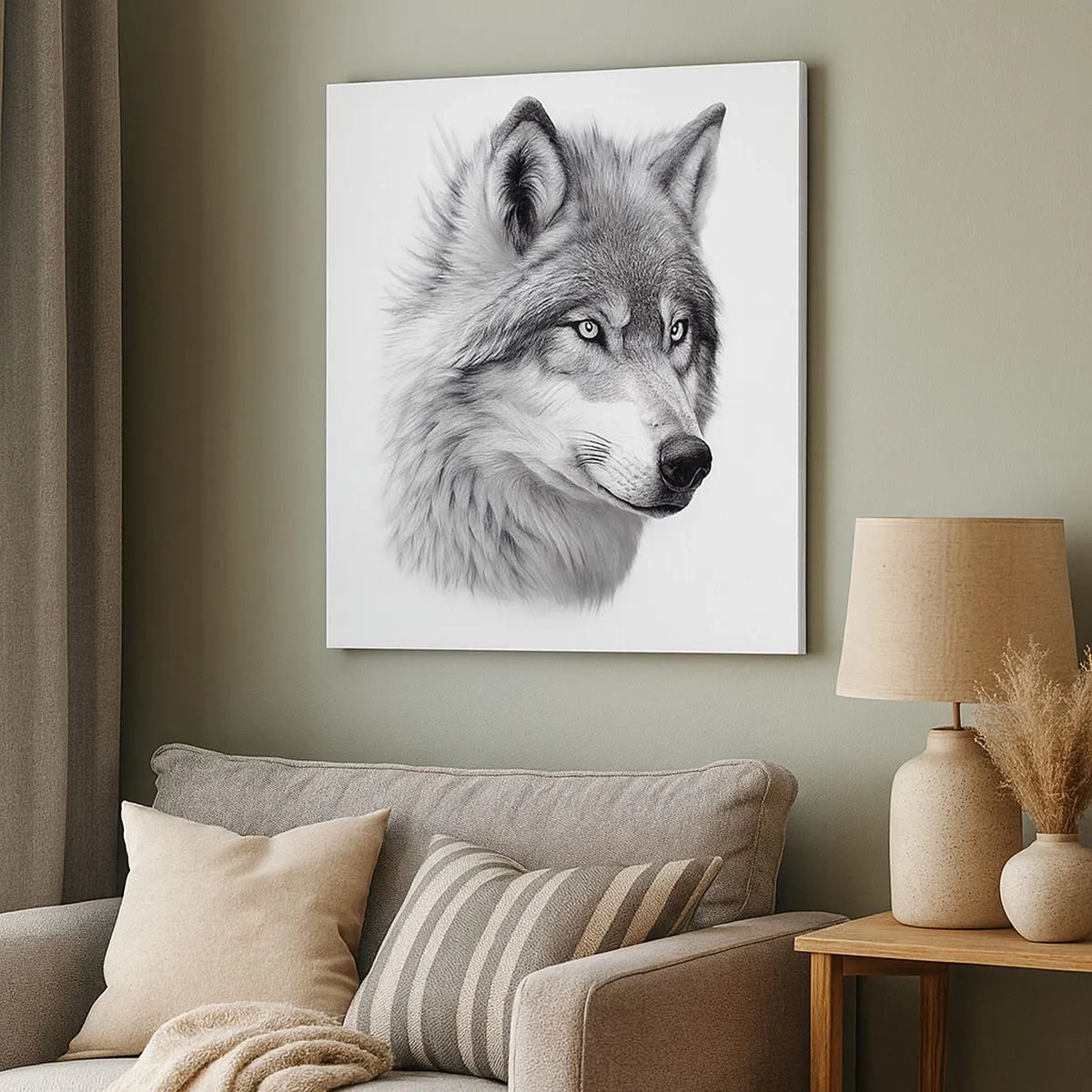 Tablou pe pânză - Alfa - fără îndoială - 30x30 cm