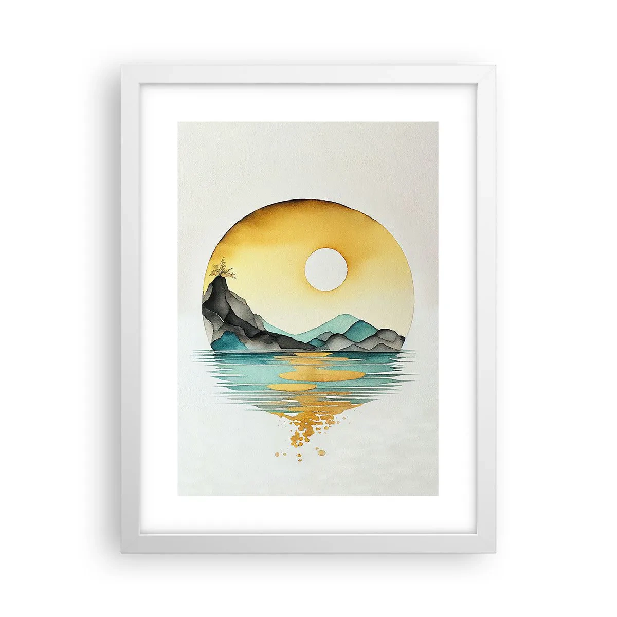 Poster în ramă albă - În cercul de frumusețe - 30x40 cm