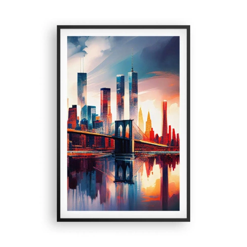 Poster în ramă neagră - New York fenomenal - 61x91 cm