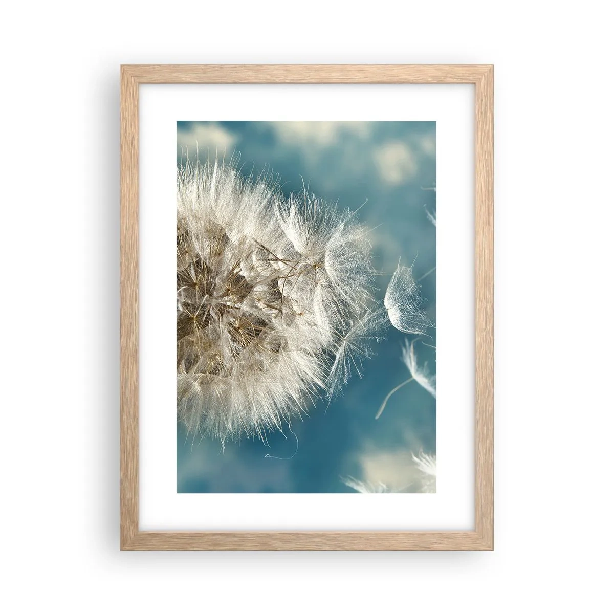 Poster în ramă de stejar deschis - Respirația unui înger - 30x40 cm