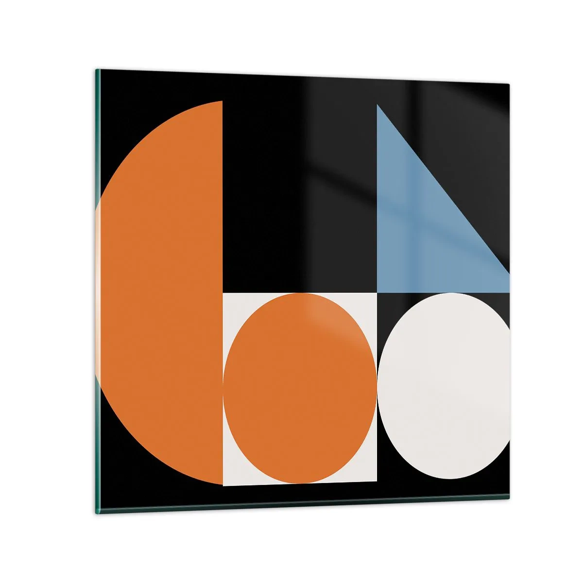 Tablou pe sticlă - Sistem de figuri - 40x40 cm