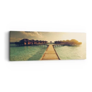 Tablou pe pânză - O invitație caldă - 90x30 cm