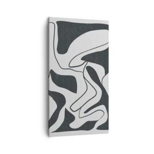 Tablou pe pânză - Distracție abstractă în labirint - 45x80 cm