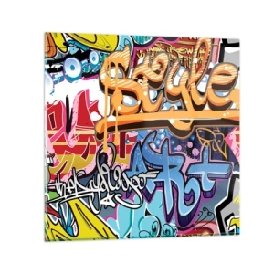 Tablou pe sticlă - Picturi murale, picturi murale... - 30x30 cm