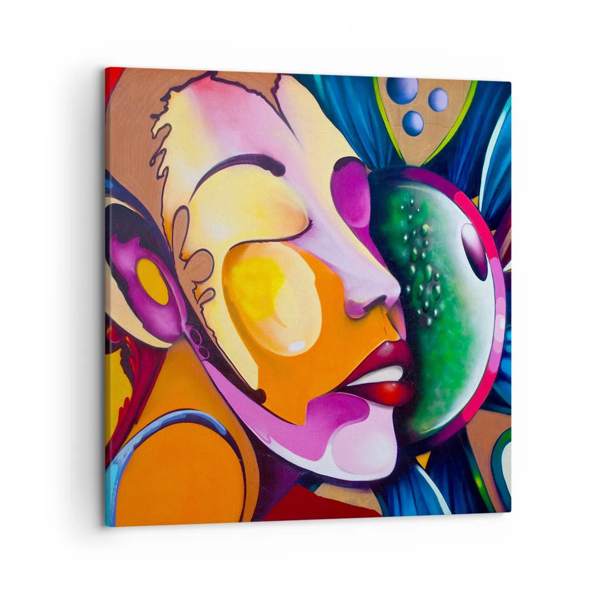 Tablou pe pânză - Atingere de culoare - 50x50 cm