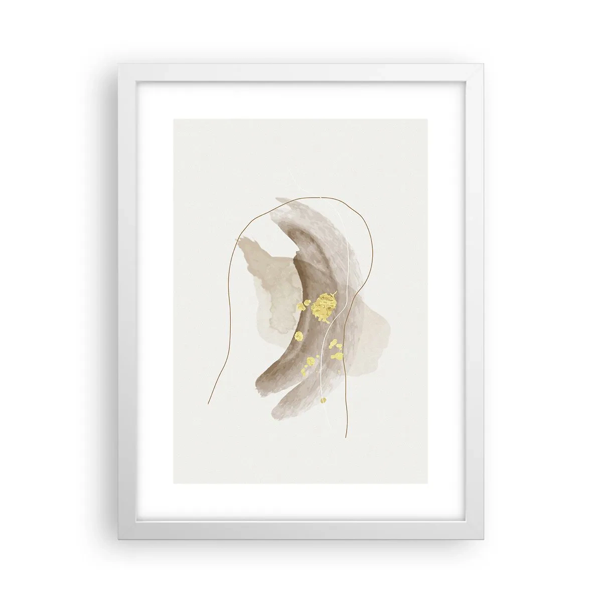 Poster în ramă albă - Întâlnite în spațiu - 30x40 cm