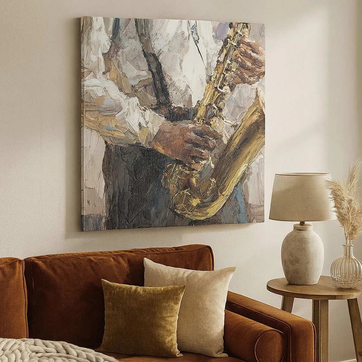 Tablou pe pânză - E timpul pentru a cânta solo - 30x30 cm