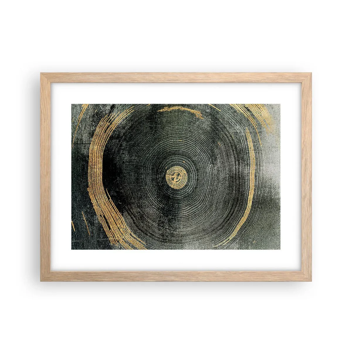 Poster în ramă de stejar deschis - Schimbare și persistență - 40x30 cm