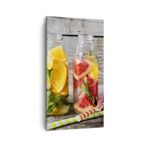 Tablou pe pânză - Sănătoase prin natura - 45x80 cm