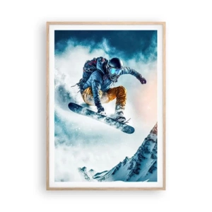 Poster în ramă de stejar deschis - Emoții extreme - 70x100 cm