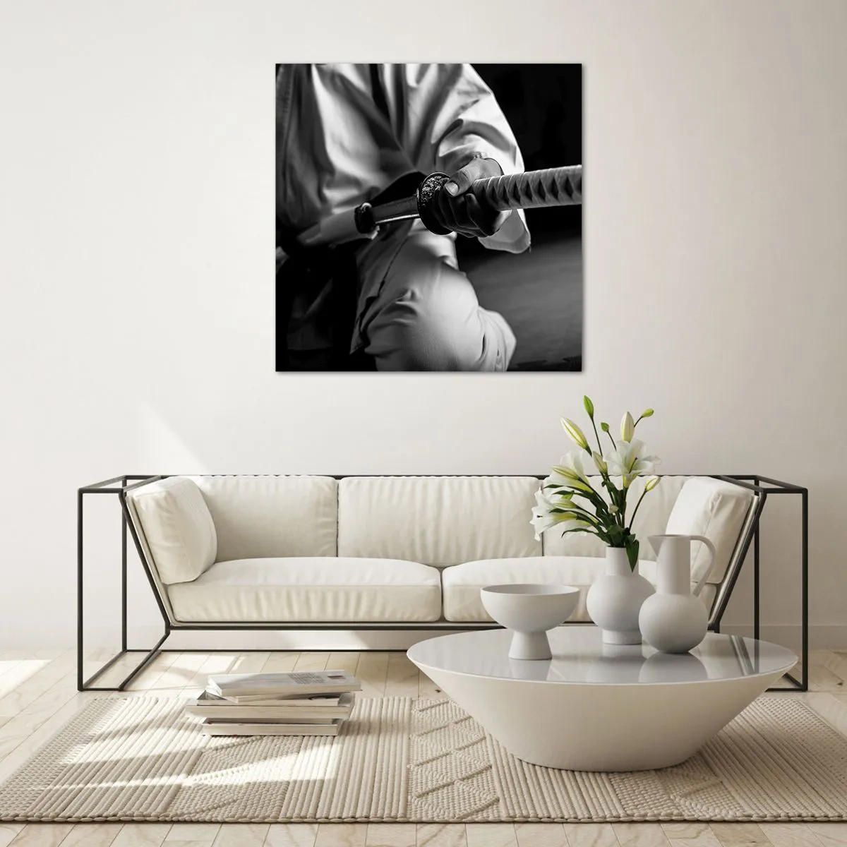 Tablou pe sticlă - Sufletul unui războinic - 70x70 cm