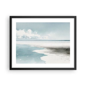 Poster în ramă neagră - Mareea blândă - 50x40 cm