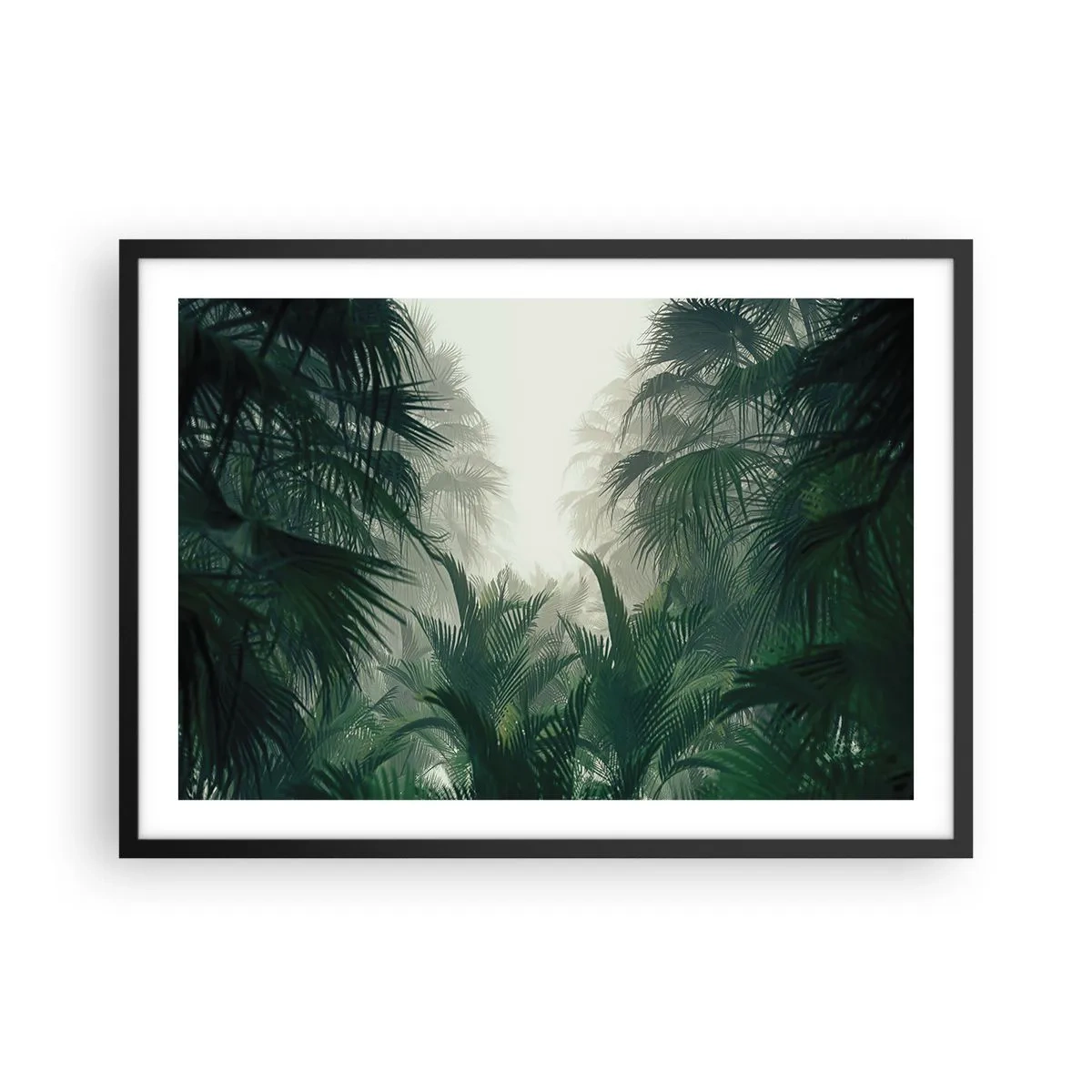 Poster în ramă neagră - Mister tropical - 70x50 cm