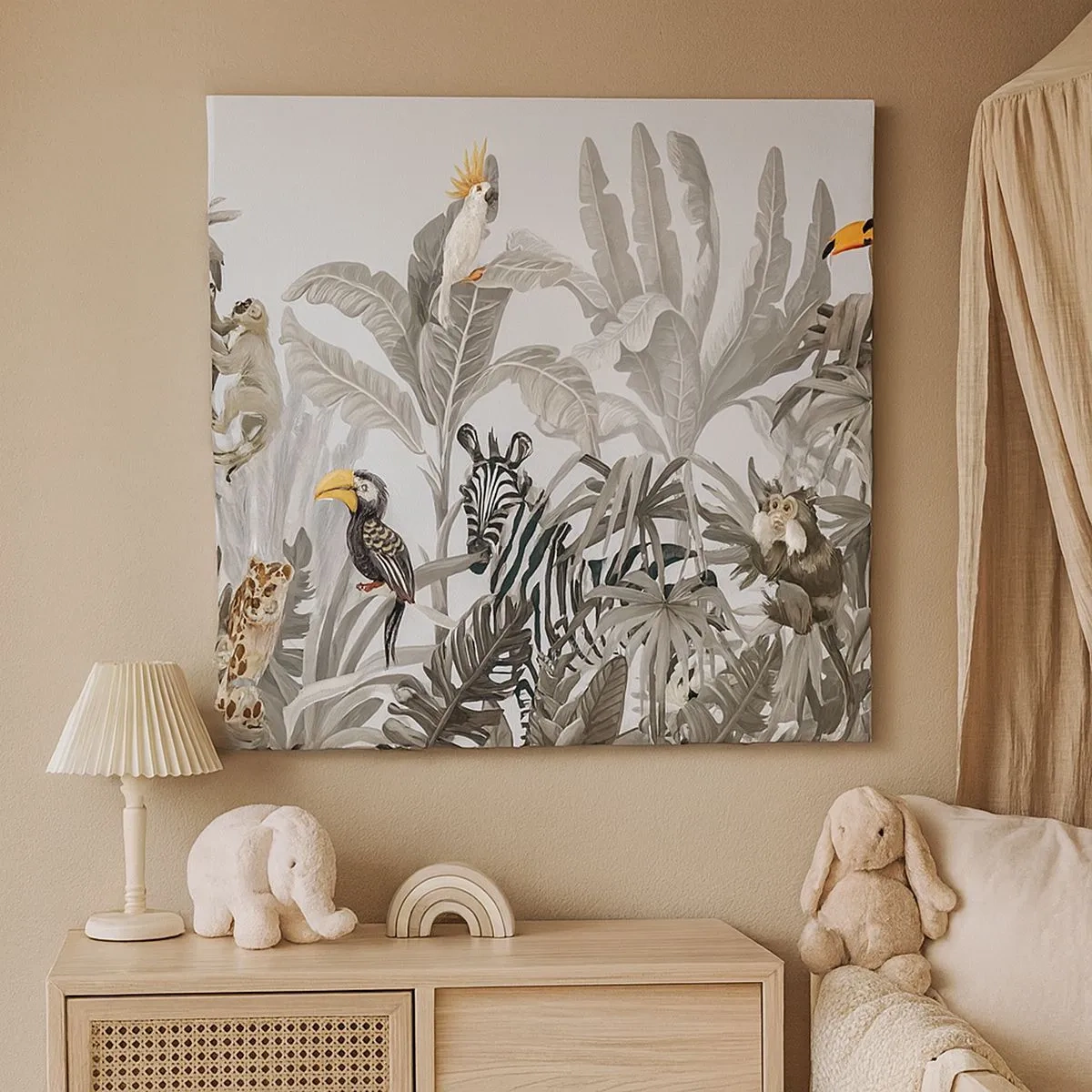 Tablou pe pânză - O fabulă africană - 30x30 cm