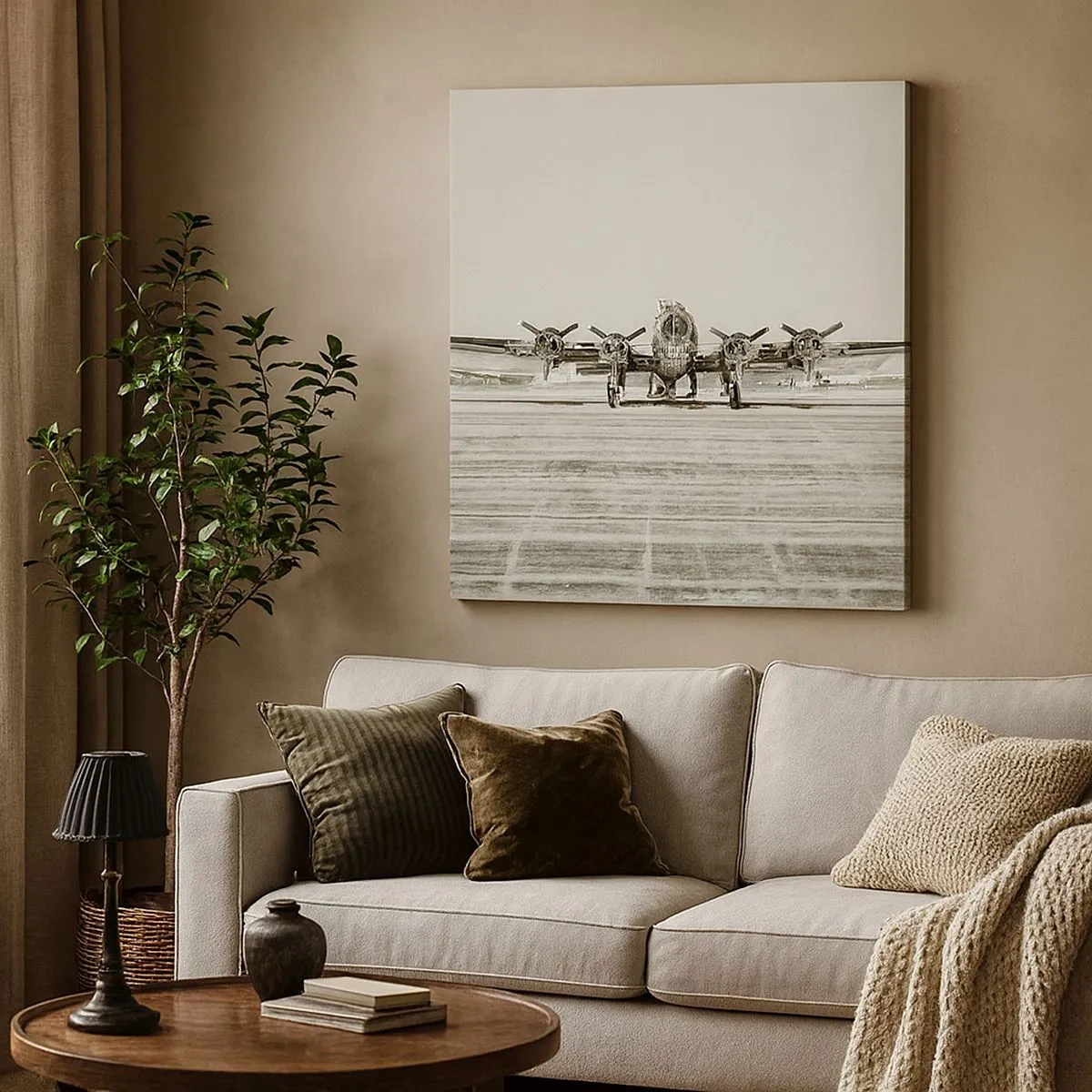 Tablou pe pânză - Pregătit, ca întotdeauna - 30x30 cm