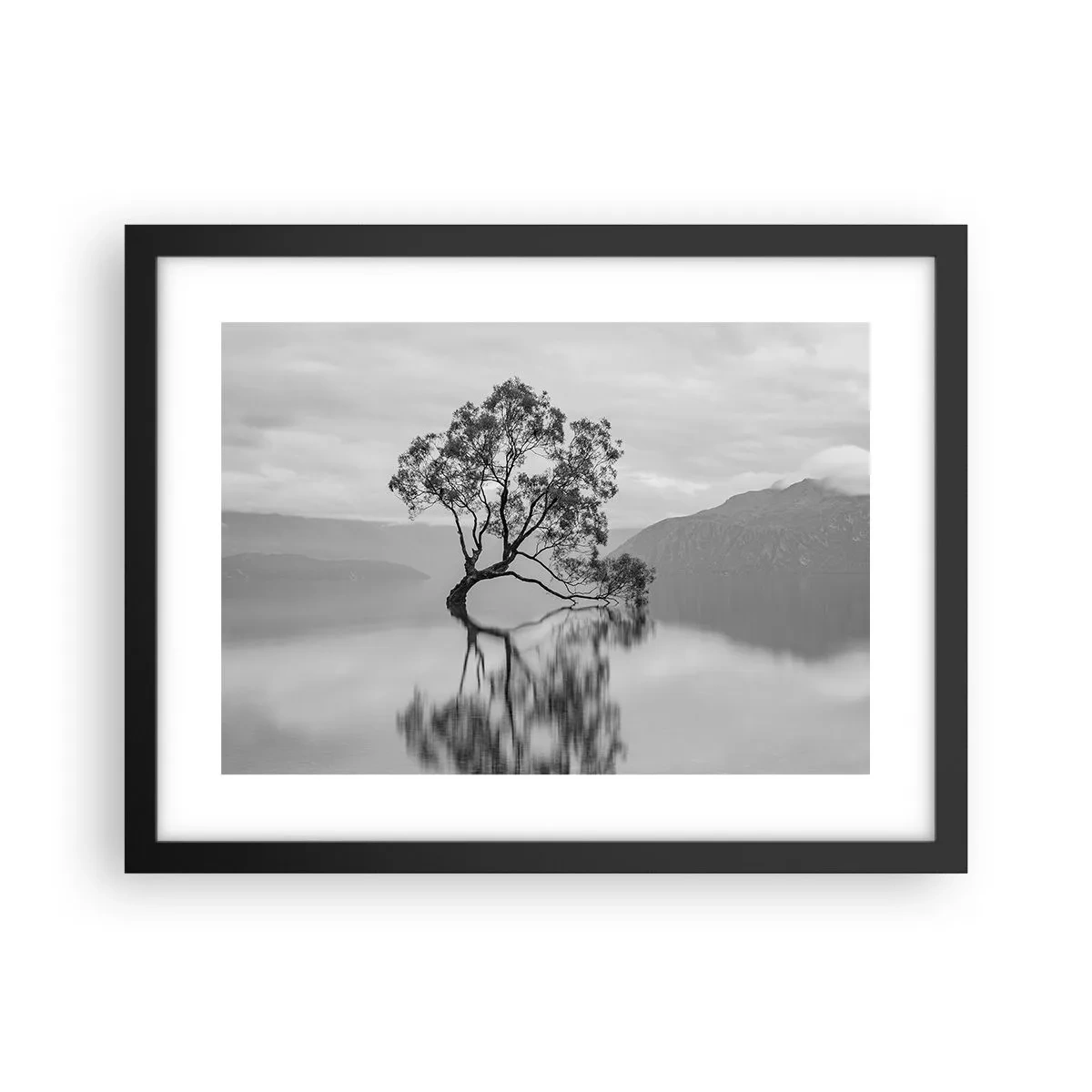 Poster în ramă neagră - Există o țară - 40x30 cm