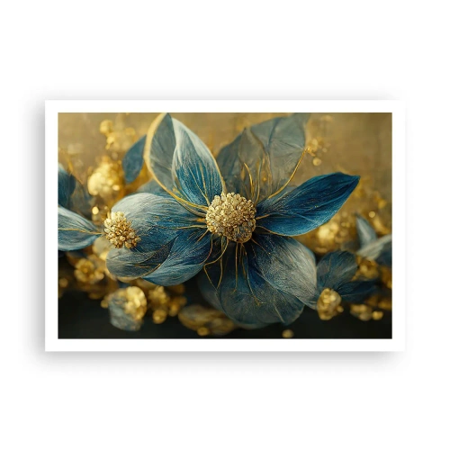 Poster - Floare cu aur - 100x70 cm