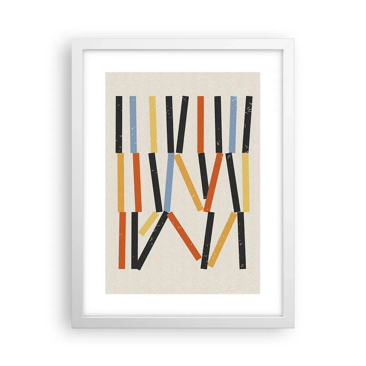 Poster în ramă albă - Compoziție la nivel - 30x40 cm