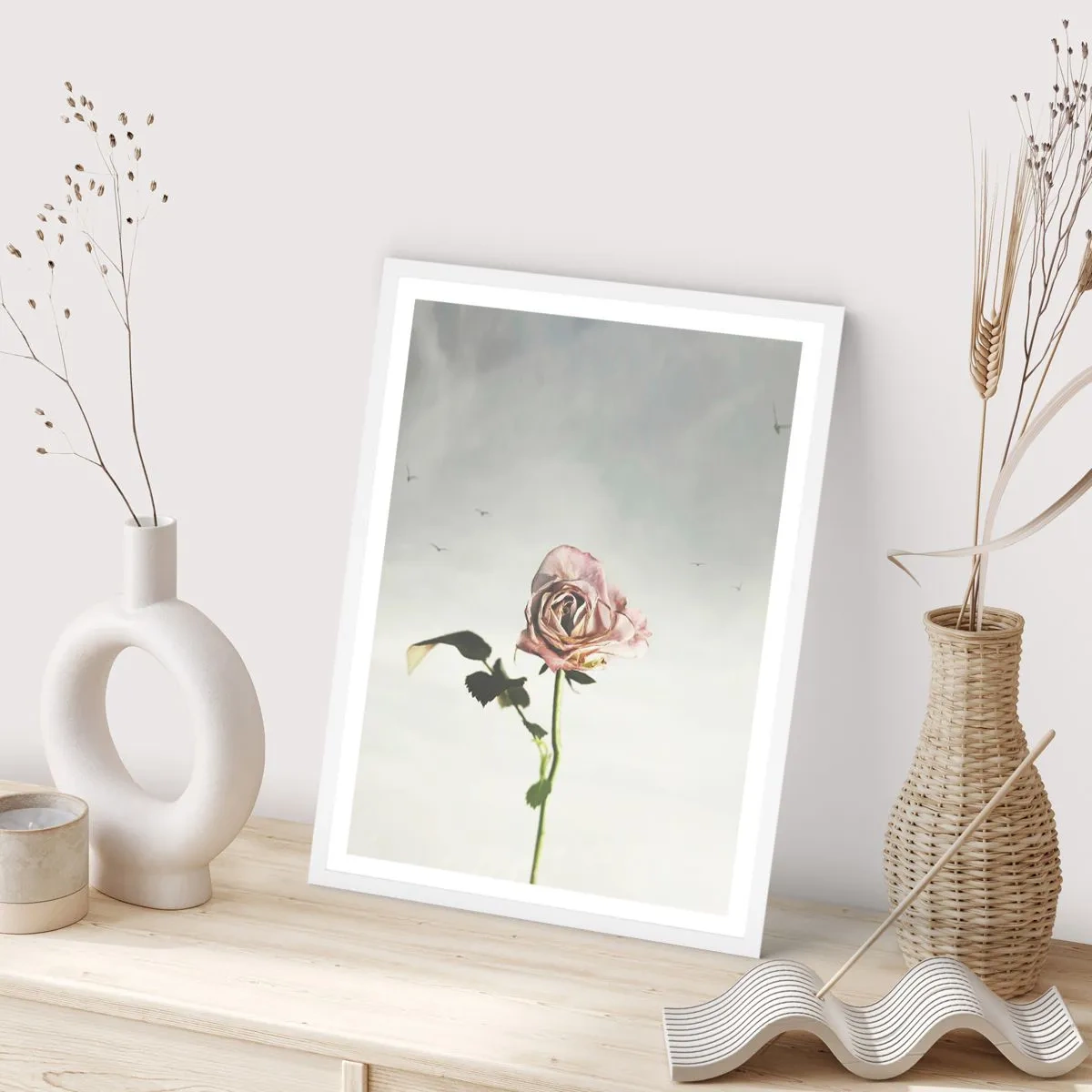 Poster în ramă albă - Primăvara binevenită - 70x100 cm