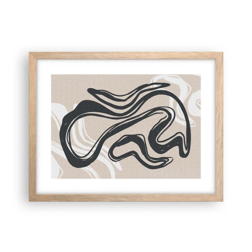 Poster în ramă de stejar deschis - Expresie multiplicată - 40x30 cm