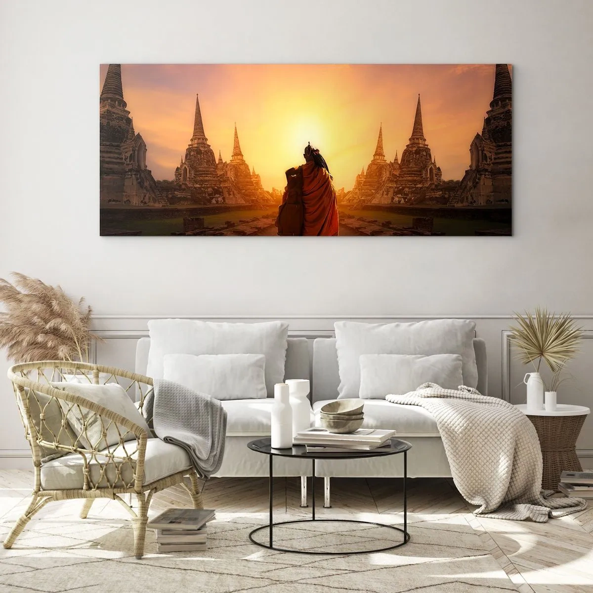 Tablou pe sticlă - În pace prin eternitate - 100x40 cm