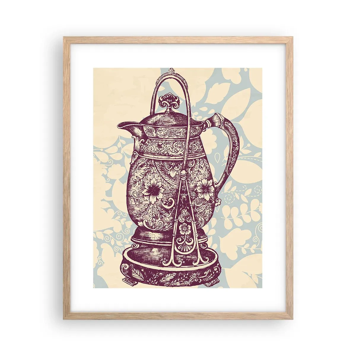 Poster în ramă de stejar deschis - Frumusețea vieții de zi cu zi - 40x50 cm