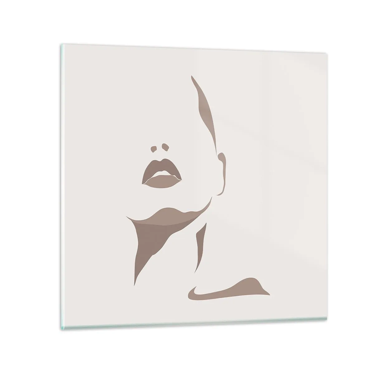 Tablou pe sticlă - Creată din lumină și umbră - 70x70 cm