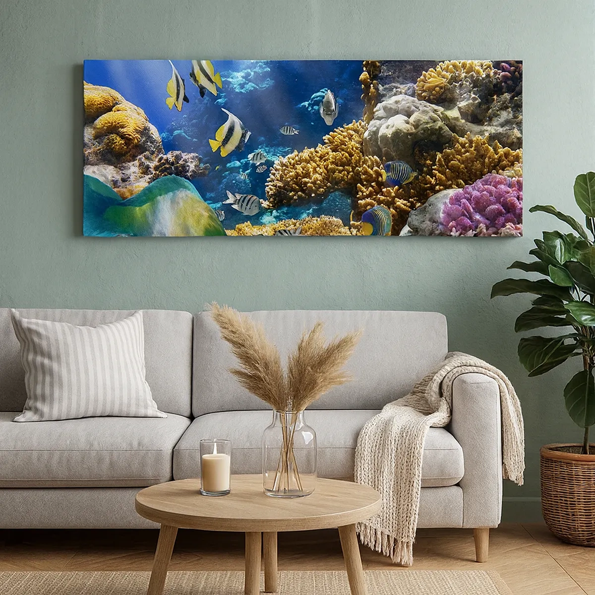 Tablou pe pânză - Trafic intens pe traseul de vacanță - 30x30 cm