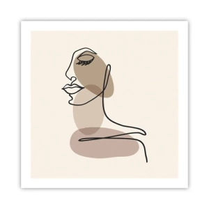 Poster - O anumită linie de frumusețe - 60x60 cm