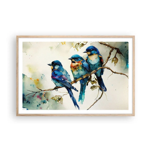 Poster în ramă de stejar deschis - Se simte jignit? - 91x61 cm