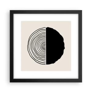 Poster în ramă neagră - Jumi-juma - 30x30 cm