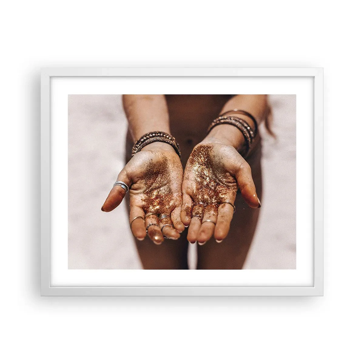 Poster în ramă albă - Un cadou pentru tine - 50x40 cm