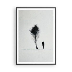 Poster în ramă neagră - Noi toți rătăcim - 70x100 cm