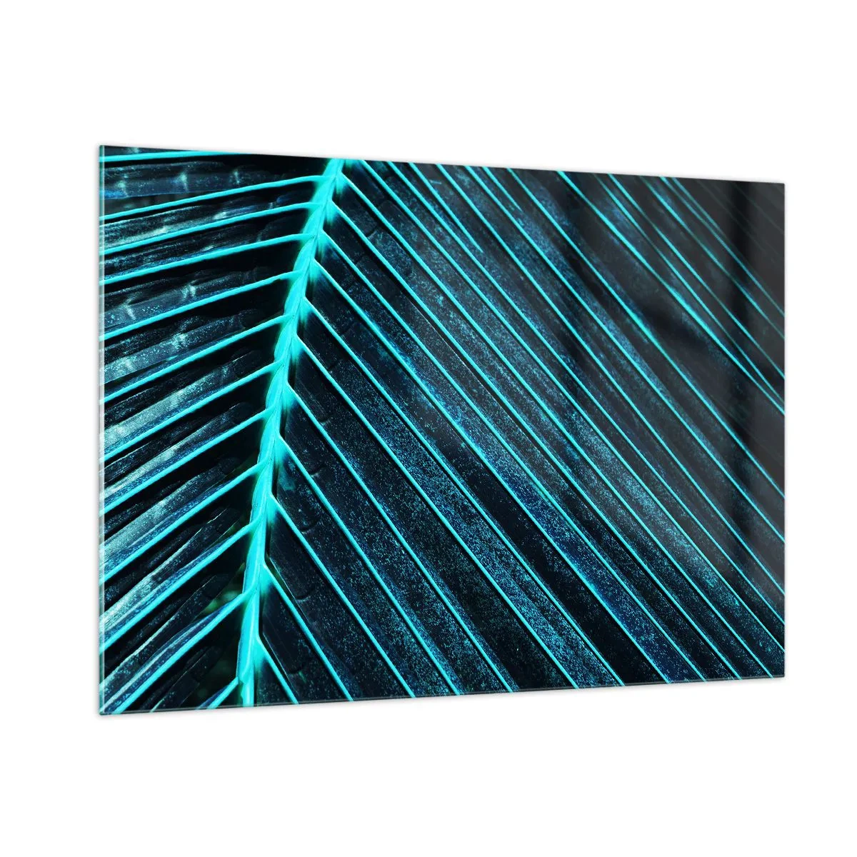 Tablou pe sticlă - Textura verdelui - 100x70 cm