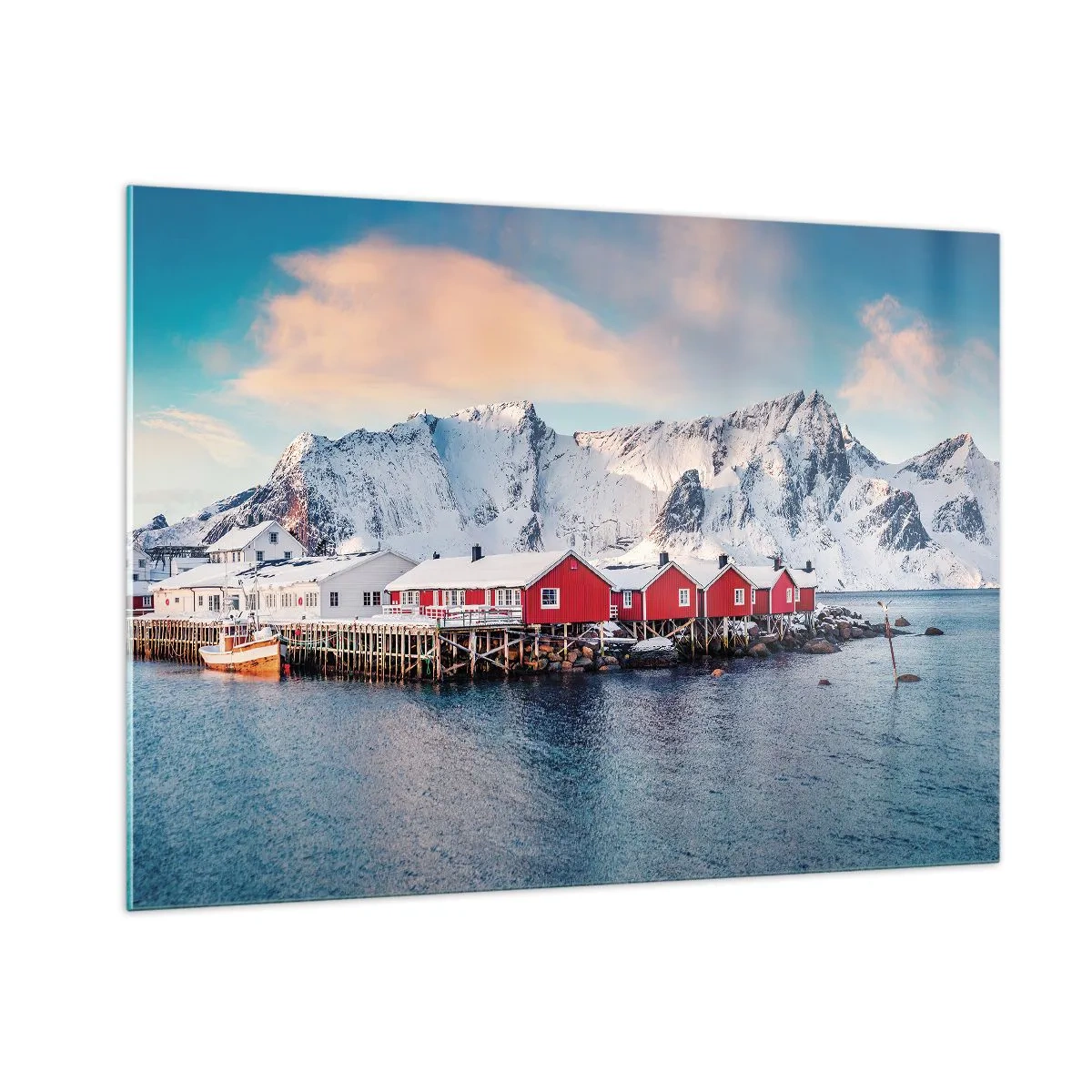 Tablou pe sticlă - Retragerea nordică - 100x70 cm