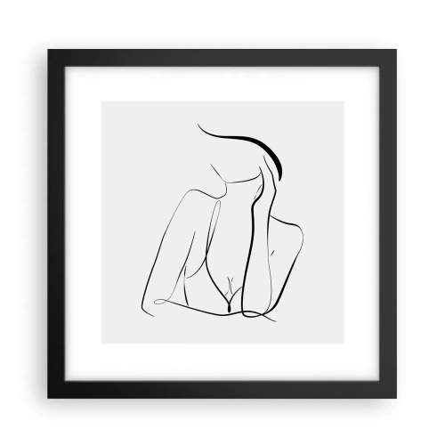 Poster în ramă neagră - Pe valul unui vis - 30x30 cm