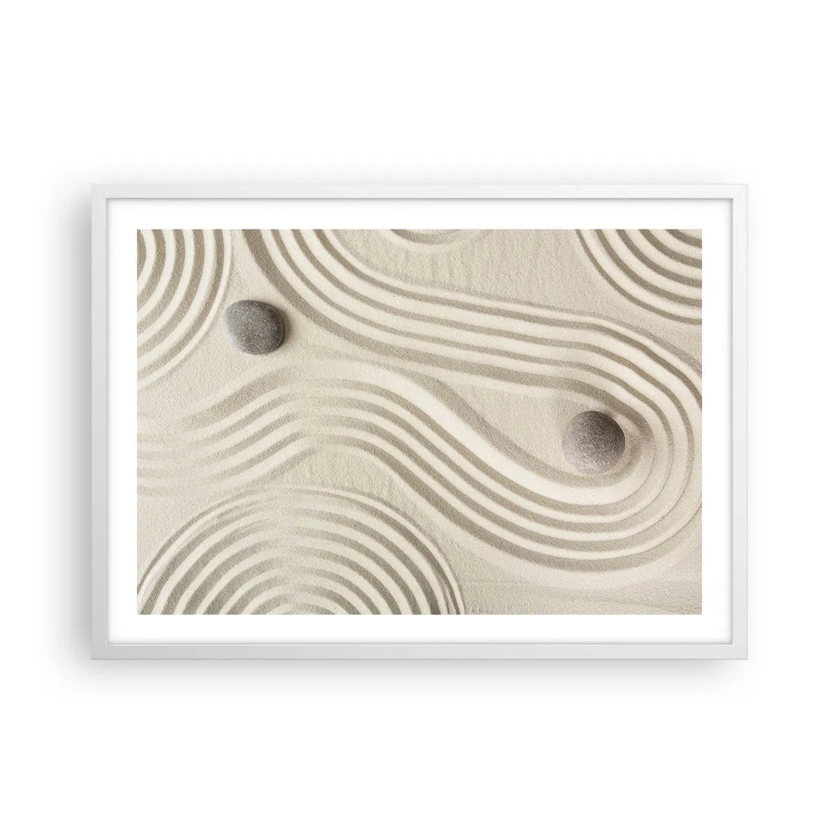 Poster în ramă albă - Atingere de căldură - 70x50 cm